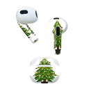 AirPods 第3世代 専用 デザインスキンシール airpods 3 用 エアポッド 3 用 第三世代(2021)対応 2枚入り 各2枚セット イヤホン カバー デコレーション アクセサリー デコシール 013724 クリスマス ツリー