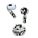 AirPods 第3世代 専用 デザインスキンシール airpods 3 用 エアポッド 3 用 第三世代(2021)対応 2枚入り 各2枚セット イヤホン カバー デコレーション アクセサリー デコシール 013846 英語 文字(2)