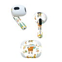 AirPods 第3世代 専用 デザインスキンシール airpods 3 用 エアポッド 3 用 第三世代(2021)対応 2枚入り 各2枚セット イヤホン カバー デコレーション アクセサリー デコシール 013853 サンタ 動物 クリスマス