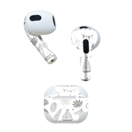 AirPods 第3世代 専用 デザインスキンシール airpods 3 用 エアポッド 3 用 第三世代(2021)対応 2枚入り 各2枚セット イヤホン カバー デコレーション アクセサリー デコシール 013885 夏 海 リーフ AirPods 第3世代 専用 デザインスキンシール airpods 3 用 エアポッド 3 用 第三世代(2021)対応 2枚入り 各2枚セット イヤホン カバー デコレーション アクセサリー デコシール 013885 夏 海 リーフ