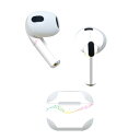 AirPods 第3世代 専用 デザインスキンシール airpods 3 用 エアポッド 3 用 第三世代(2021)対応 2枚入り 各2枚セット イヤホン カバー デコレーション アクセサリー デコシール 013950 音符 音楽 レインボー