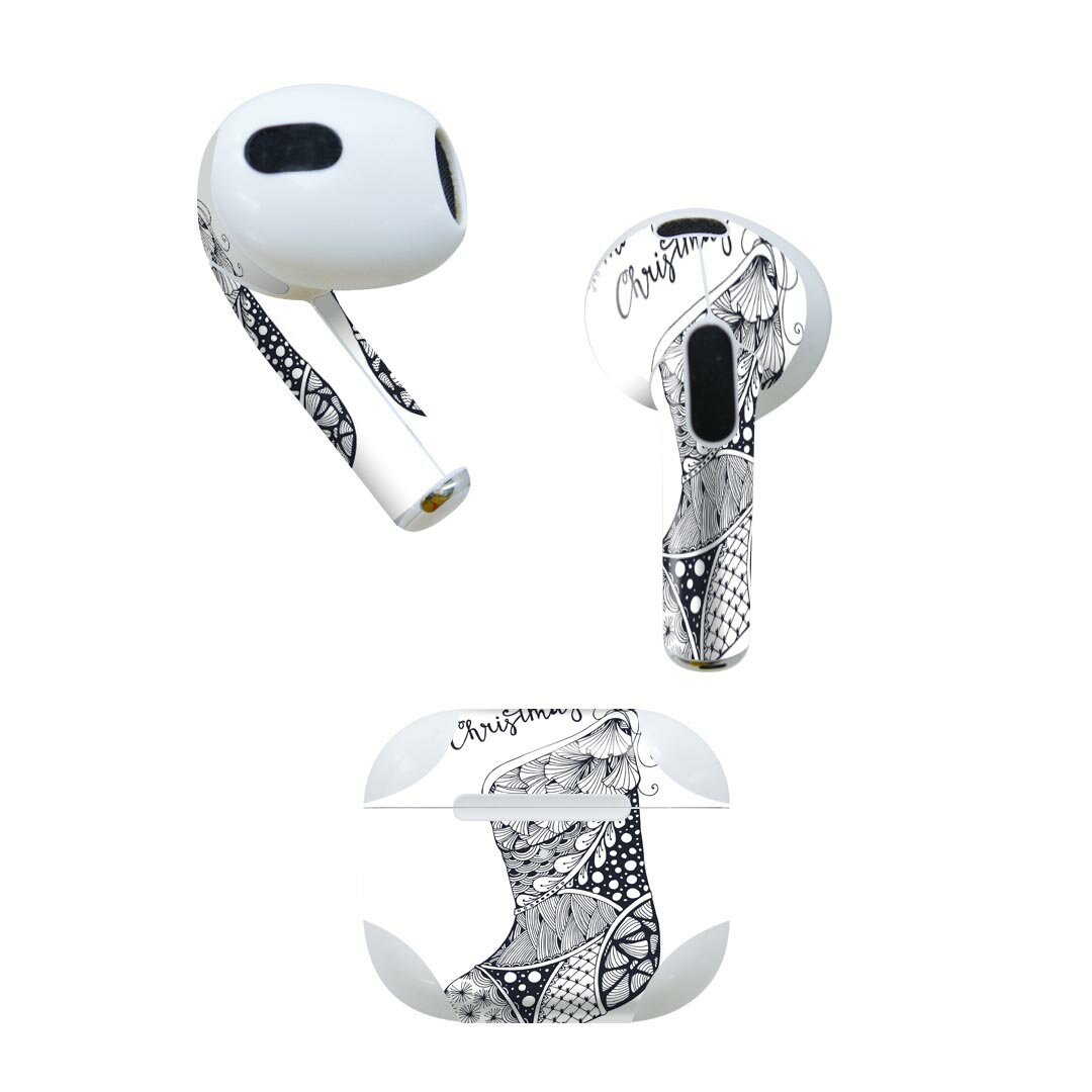 AirPods 第3世代 専用 デザインスキンシール airpods 3 用 エアポッド 3 用 第三世代(2021)対応 2枚入り 各2枚セット イヤホン カ...