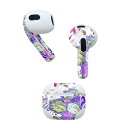 AirPods 第3世代 専用 デザインスキンシール airpods 3 用 エアポッド 3 用 第三世代(2021)対応 2枚入り 各2枚セット イヤホン カ...