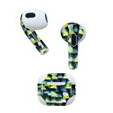 AirPods 第3世代 専用 デザインスキンシール airpods 3 用 エアポッド 3 用 第三世代(2021)対応 2枚入り 各2枚セット イヤホン カ...