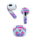 AirPods 第3世代 専用 デザインスキンシール airpods 3 用 エアポッド 3 用 第三世代(2021)対応 2枚入り 各2枚セット イヤホン カ...
