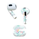 AirPods 第3世代 専用 デザインスキンシール airpods 3 用 エアポッド 3 用 第三世代(2021)対応 2枚入り 各2枚セット イヤホン カ...
