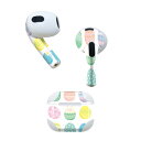 AirPods 第3世代 専用 デザインスキンシール airpods 3 用 エアポッド 3 用 第三世代(2021)対応 2枚入り 各2枚セット イヤホン カバー デコレーション アクセサリー デコシール 015290 7 卵 ウサギ イースター カラフル パステル