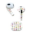 AirPods 第3世代 専用 デザインスキンシール airpods 3 用 エアポッド 3 用 第三世代(2021)対応 2枚入り 各2枚セット イヤホン カ...