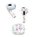 AirPods 第3世代 専用 デザインスキンシール airpods 3 用 エアポッド 3 用 第三世代(2021)対応 2枚入り 各2枚セット イヤホン カ...