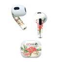 AirPods 第3世代 専用 デザインスキンシール airpods 3 用 エアポッド 3 用 第三世代(2021)対応 2枚入り 各2枚セット イヤホン カ...