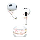 AirPods 第3世代 専用 デザインスキンシール airpods 3 用 エアポッド 3 用 第三世代(2021)対応 2枚入り 各2枚セット イヤホン カバー デコレーション アクセサリー デコシール 015390 1 イースター たまご とり うさぎ パステル