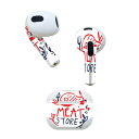 AirPods 第3世代 専用 デザインスキンシール airpods 3 用 エアポッド 3 用 第三世代(2021)対応 2枚入り 各2枚セット イヤホン カ...