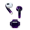 AirPods 第3世代 専用 デザインスキンシール airpods 3 用 エアポッド 3 用 第三世代(2021)対応 2枚入り 各2枚セット イヤホン カバー デコレーション アクセサリー デコシール 015863 星空 きらきら 夜(2)
