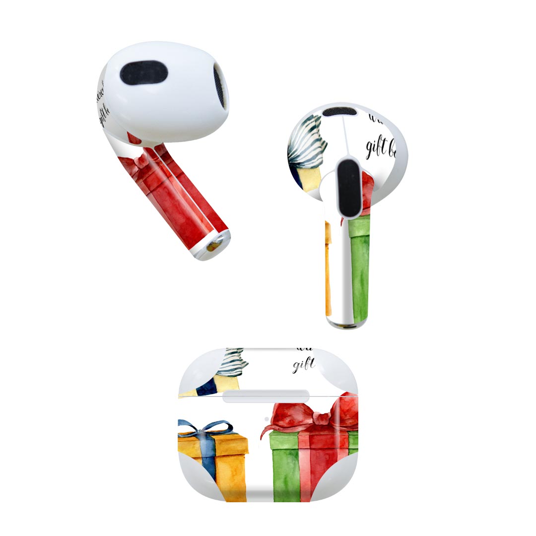 AirPods 第3世代 専用 デザインスキンシール airpods 3 用 エアポッド 3 用 第三世代(2021)対応 2枚入り 各2枚セット イヤホン カ...