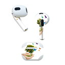 AirPods 第3世代 専用 デザインスキンシール airpods 3 用 エアポッド 3 用 第三世代(2021)対応 2枚入り 各2枚セット イヤホン カ...