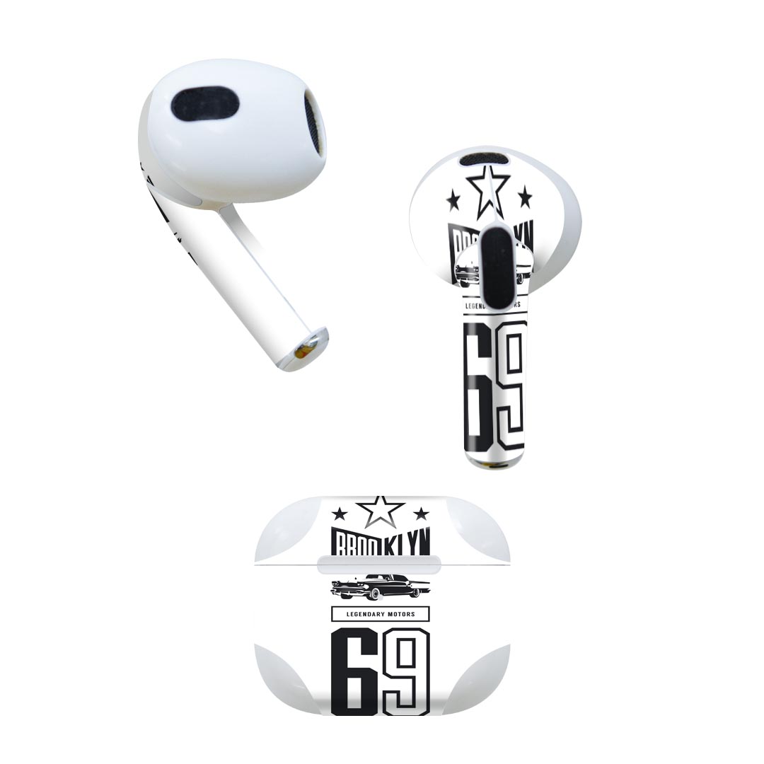 AirPods 第3世代 専用 デザインスキンシール airpods 3 用 エアポッド 3 用 第三世代（2021）対応 2枚..