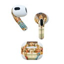 AirPods 第3世代 専用 デザインスキンシール airpods 3 用 エアポッド 3 用 第三世代(2021)対応 2枚入り 各2枚セット イヤホン カバー デコレーション アクセサリー デコシール 016387 絵画(2)