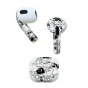 AirPods 第3世代 専用 デザインスキンシール airpods 3 用 エアポッド 3 用 第三世代(2021)対応 2枚入り 各2枚セット イヤホン カバー デコレーション アクセサリー デコシール 016426 ノート 絵 妖怪 モンスター