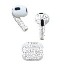 AirPods 第3世代 専用 デザインスキンシール airpods 3 用 エアポッド 3 用 第三世代(2021)対応 2枚入り 各2枚セット イヤホン カ...