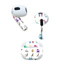 AirPods 第3世代 専用 デザインスキンシール airpods 3 用 エアポッド 3 用 第三世代(2021)対応 2枚入り 各2枚セット イヤホン カ...