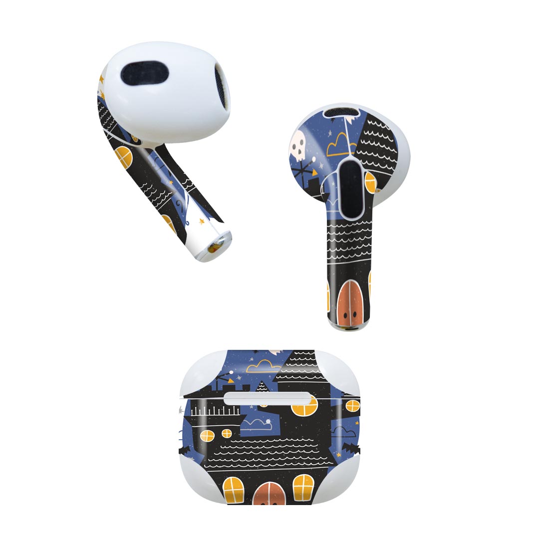 AirPods 第3世代 専用 デザインスキンシール airpods 3 用 エアポッド 3 用 第三世代（2021）対応 2枚..