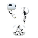 AirPods 第3世代 専用 デザインスキンシール airpods 3 用 エアポッド 3 用 第三世代(2021)対応 2枚入り 各2枚セット イヤホン カバー デコレーション アクセサリー デコシール 017773 女の子 女の子 白黒 自転車