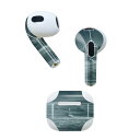 AirPods 第3世代 専用 デザインスキンシール airpods 3 用 エアポッド 3 用 第三世代(2021)対応 2枚入り 各2枚セット イヤホン カバー デコレーション アクセサリー デコシール 018356 海 写真(2)