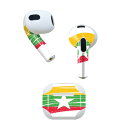 AirPods 第3世代 専用 デザインスキンシール airpods 3 用 エアポッド 3 用 第三世代(2021)対応 2枚入り 各2枚セット イヤホン カバー デコレーション アクセサリー デコシール 018409 国旗 burma-myanmar ビルマ-ミャンマー(2)