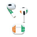 AirPods 第3世代 専用 デザインスキンシール airpods 3 用 エアポッド 3 用 第三世代(2021)対応 2枚入り 各2枚セット イヤホン カ...