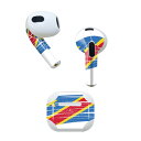 AirPods 第3世代 専用 デザインスキンシール airpods 3 用 エアポッド 3 用 第三世代(2021)対応 2枚入り 各2枚セット イヤホン カ...