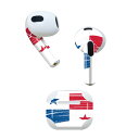 AirPods 第3世代 専用 デザインスキンシール airpods 3 用 エアポッド 3 用 第三世代(2021)対応 2枚入り 各2枚セット イヤホン カ...