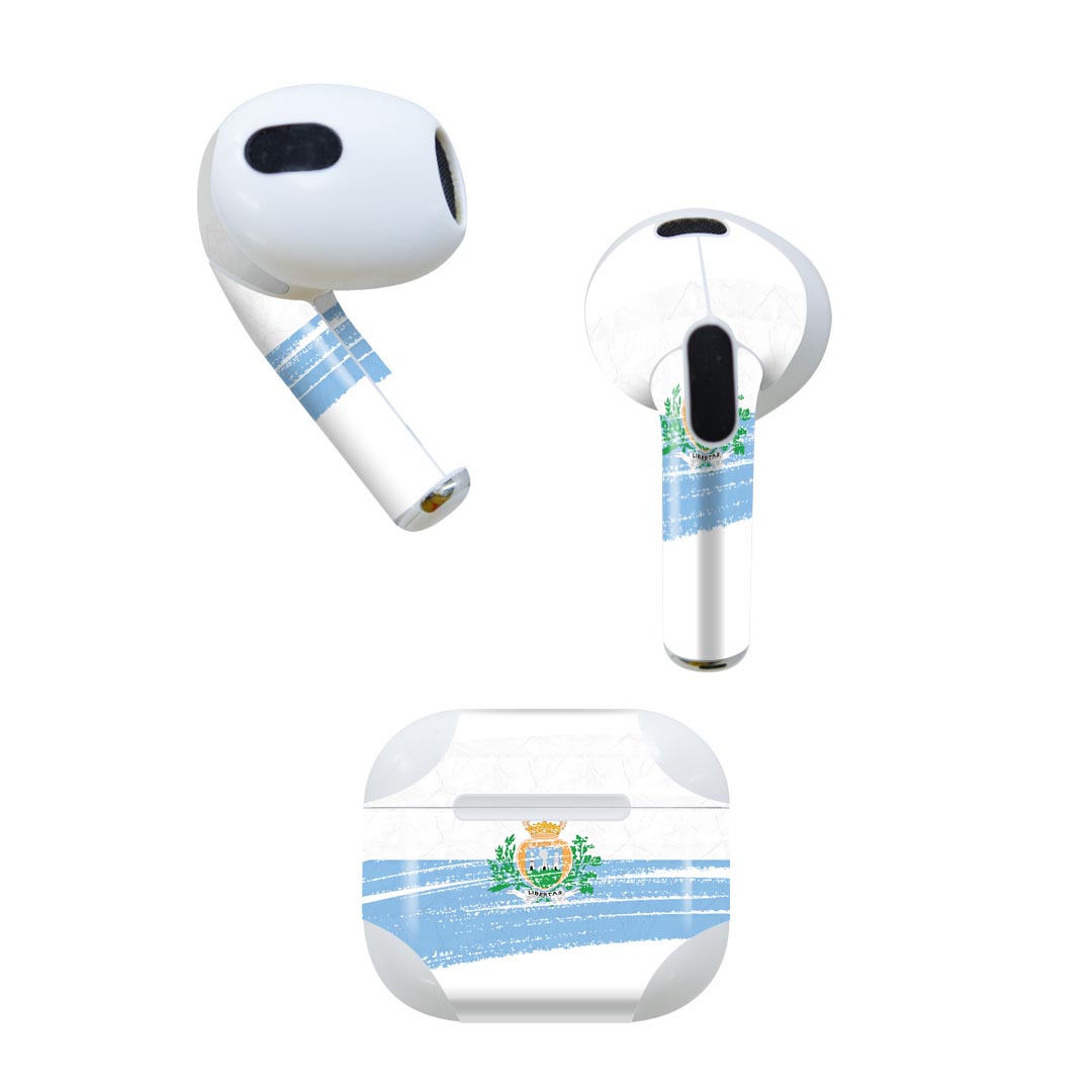 AirPods 第3世代 専用 デザインスキンシール airpods 3 用 エアポッド 3 用 第三世代（2021）対応 2枚..