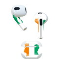 AirPods 第3世代 専用 デザインスキンシール airpods 3 用 エアポッド 3 用 第三世代(2021)対応 2枚入り 各2枚セット イヤホン カ...