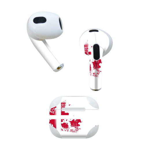 AirPods 第3世代 専用 デザインスキンシール airpods 3 用 エアポッド 3 用 第三世代(2021)対応 2枚入り 各2枚セット イヤホン カバー デコレーション アクセサリー デコシール 018812 国旗 denmark デンマーク AirPods 第3世代 専用 デザインスキンシール airpods 3 用 エアポッド 3 用 第三世代(2021)対応 2枚入り 各2枚セット イヤホン カバー デコレーション アクセサリー デコシール 018812 国旗 denmark デンマーク