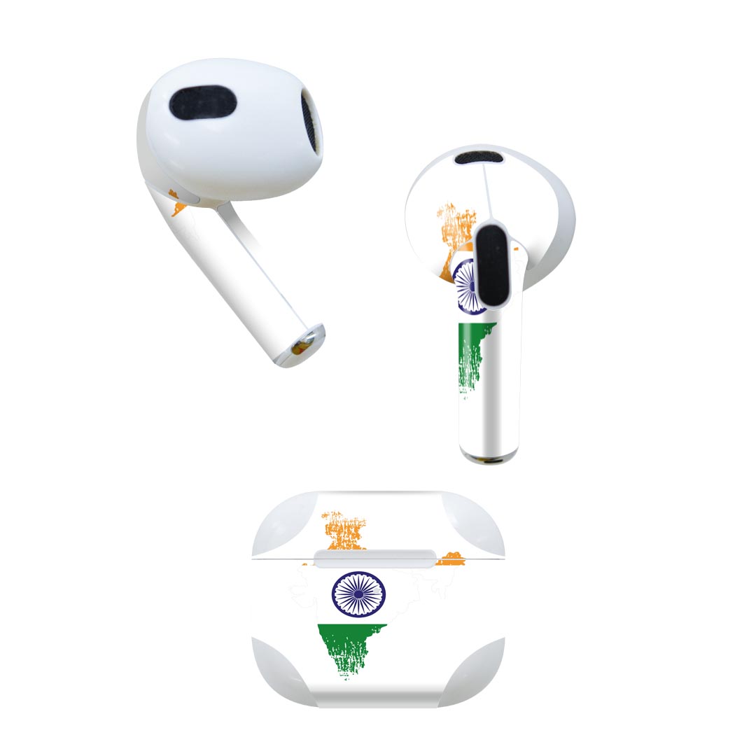 AirPods 第3世代 専用 デザインスキンシール airpods 3 用 エアポッド 3 用 第三世代（2021）対応 2枚..