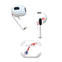 AirPods 第3世代 専用 デザインスキンシール airpods 3 用 エアポッド 3 用 第三世代(2021)対応 2枚入り 各2枚セット イヤホン カバー デコレーション アクセサリー デコシール 018910 国旗 norway ノルウェー(2)