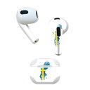 AirPods 第3世代 専用 デザインスキンシール airpods 3 用 エアポッド 3 用 第三世代(2021)対応 2枚入り 各2枚セット イヤホン カバー デコレーション アクセサリー デコシール 018958 国旗 sweden スウェーデン(2)