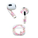 AirPods 第3世代 専用 デザインスキンシール airpods 3 用 エアポッド 3 用 第三世代(2021)対応 2枚入り 各2枚セット イヤホン カ...