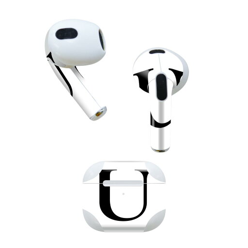 AirPods 第3世代 専用 デザインスキンシール airpods 3 用 エアポッド 3 用 第三世代(2021)対応 2枚入り 各2枚セット イヤホン カバー デコレーション アクセサリー デコシール 019554 フォント 文字 u アルファベット AirPods 第3世代 専用 デザインスキンシール airpods 3 用 エアポッド 3 用 第三世代(2021)対応 2枚入り 各2枚セット イヤホン カバー デコレーション アクセサリー デコシール 019554 フォント 文字 u アルファベット
