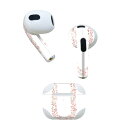 AirPods 第3世代 専用 デザインスキンシール airpods 3 用 エアポッド 3 用 第三世代(2021)対応 2枚入り 各2枚セット イヤホン カ...