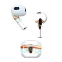 AirPods 第3世代 専用 デザインスキンシール airpods 3 用 エアポッド 3 用 第三世代(2021)対応 2枚入り 各2枚セット イヤホン カバー デコレーション アクセサリー デコシール 019852 寿司 お寿司 Sushi(2)