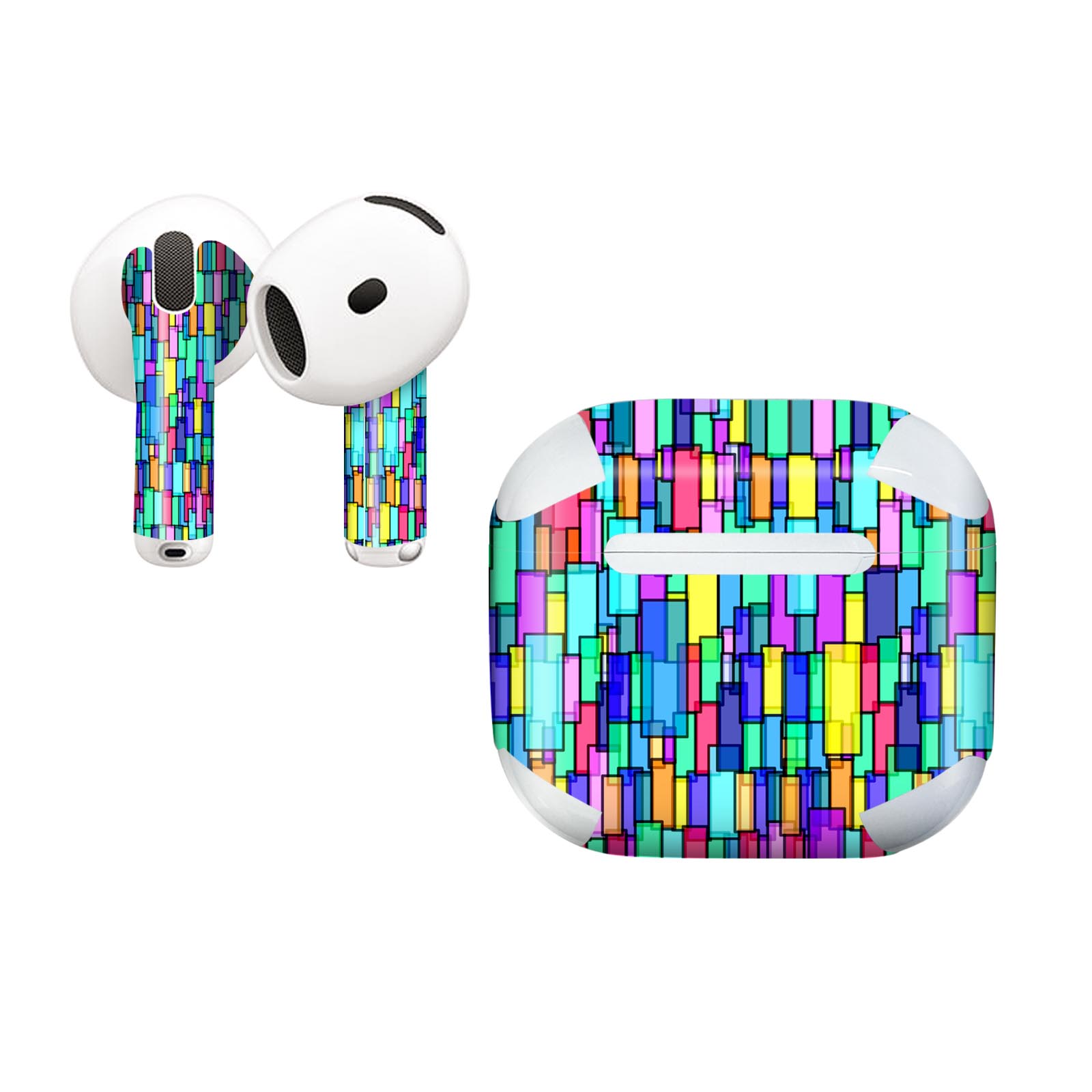 AirPods4 用 オシャレに着飾るデザインステッカー