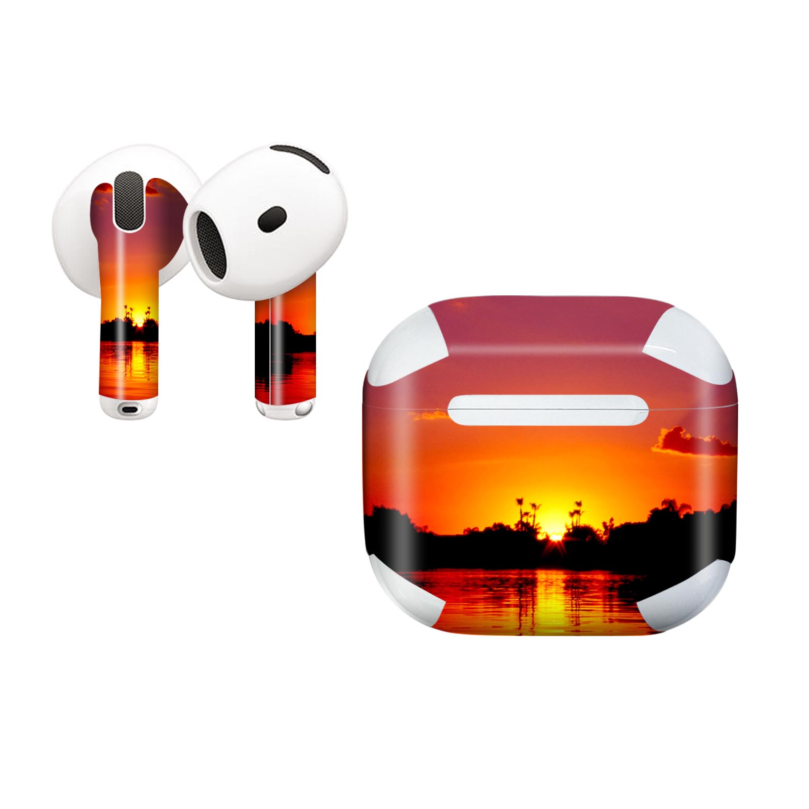 AirPods4 用 オシャレに着飾るデザインステッカー