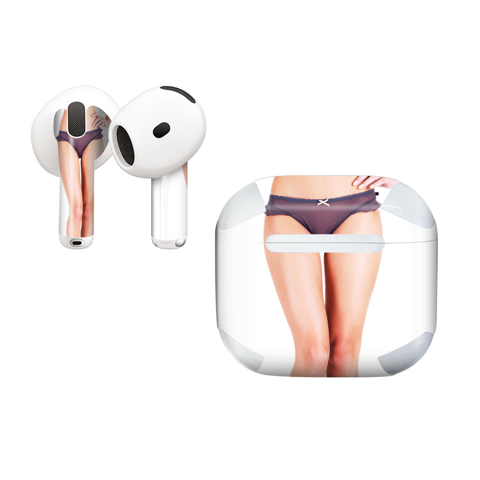 AirPods4 用 オシャレに着飾るデザインステッカー