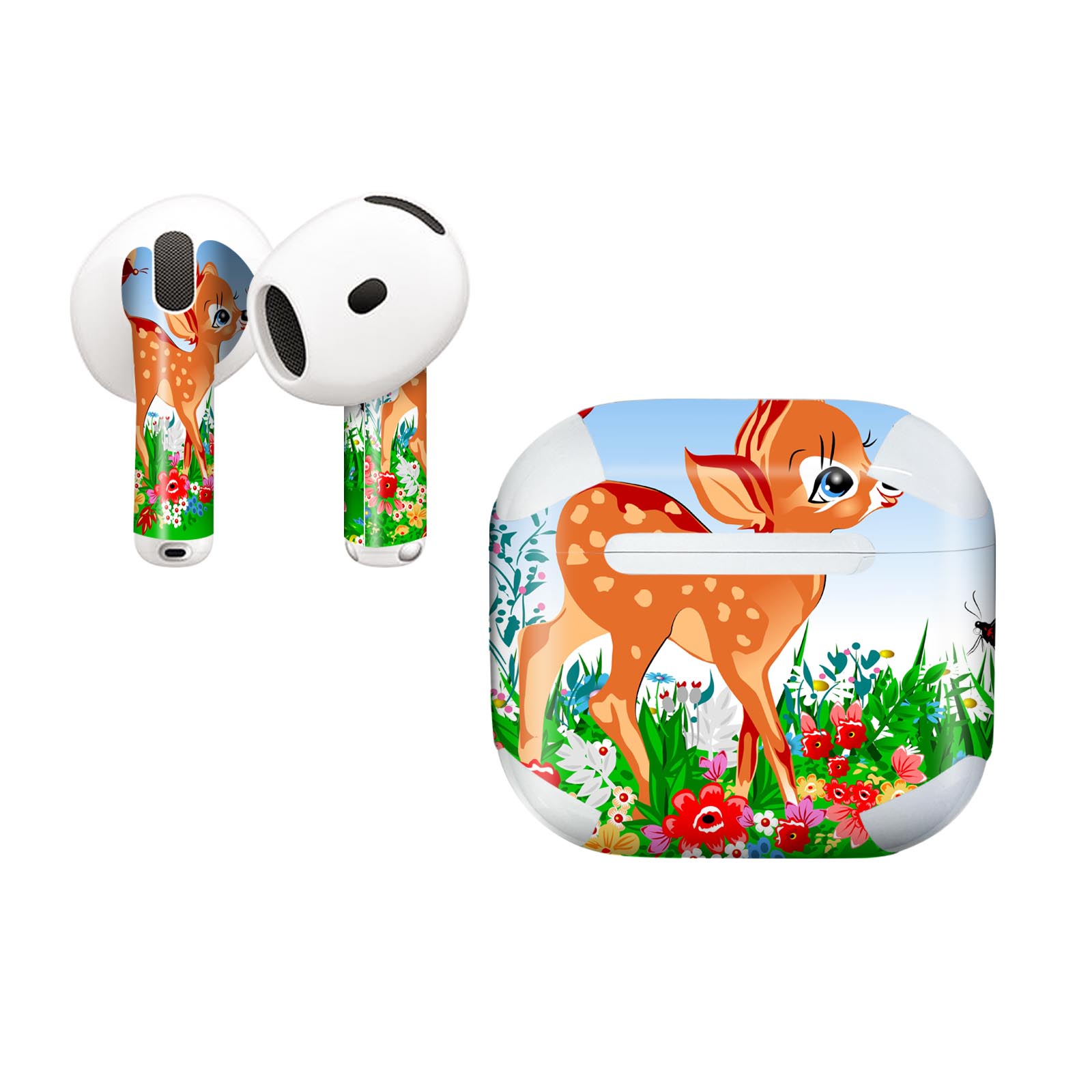 AirPods4 用 オシャレに着飾るデザインステッカー