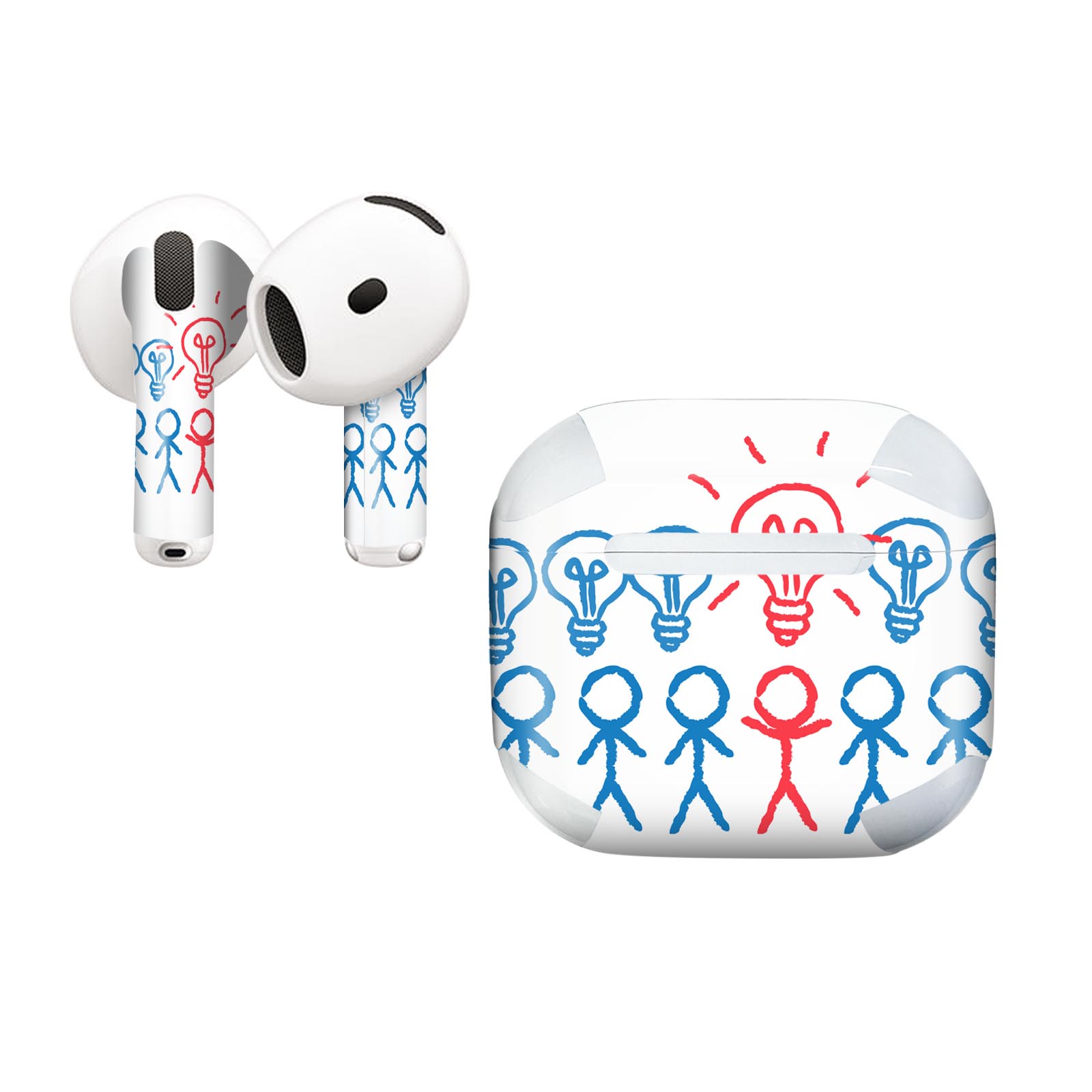 AirPods4 用 オシャレに着飾るデザインステッカー