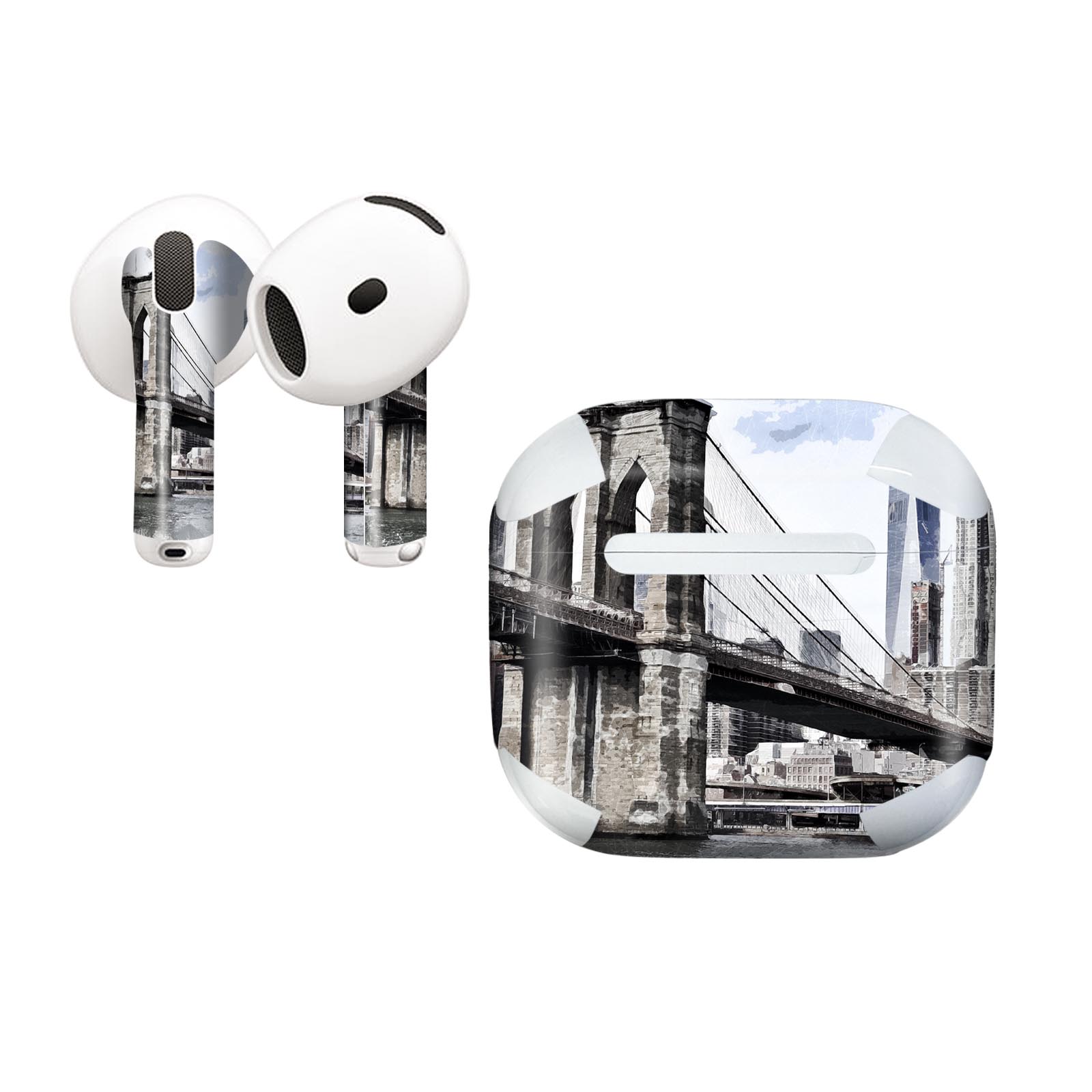 AirPods4 用 オシャレに着飾るデザインステッカー