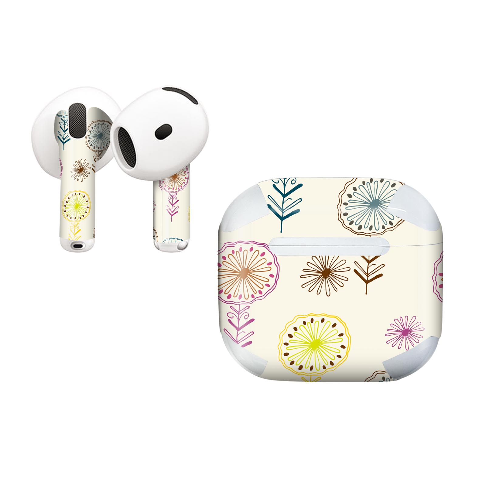 AirPods4 用 オシャレに着飾るデザインステッカー(2)