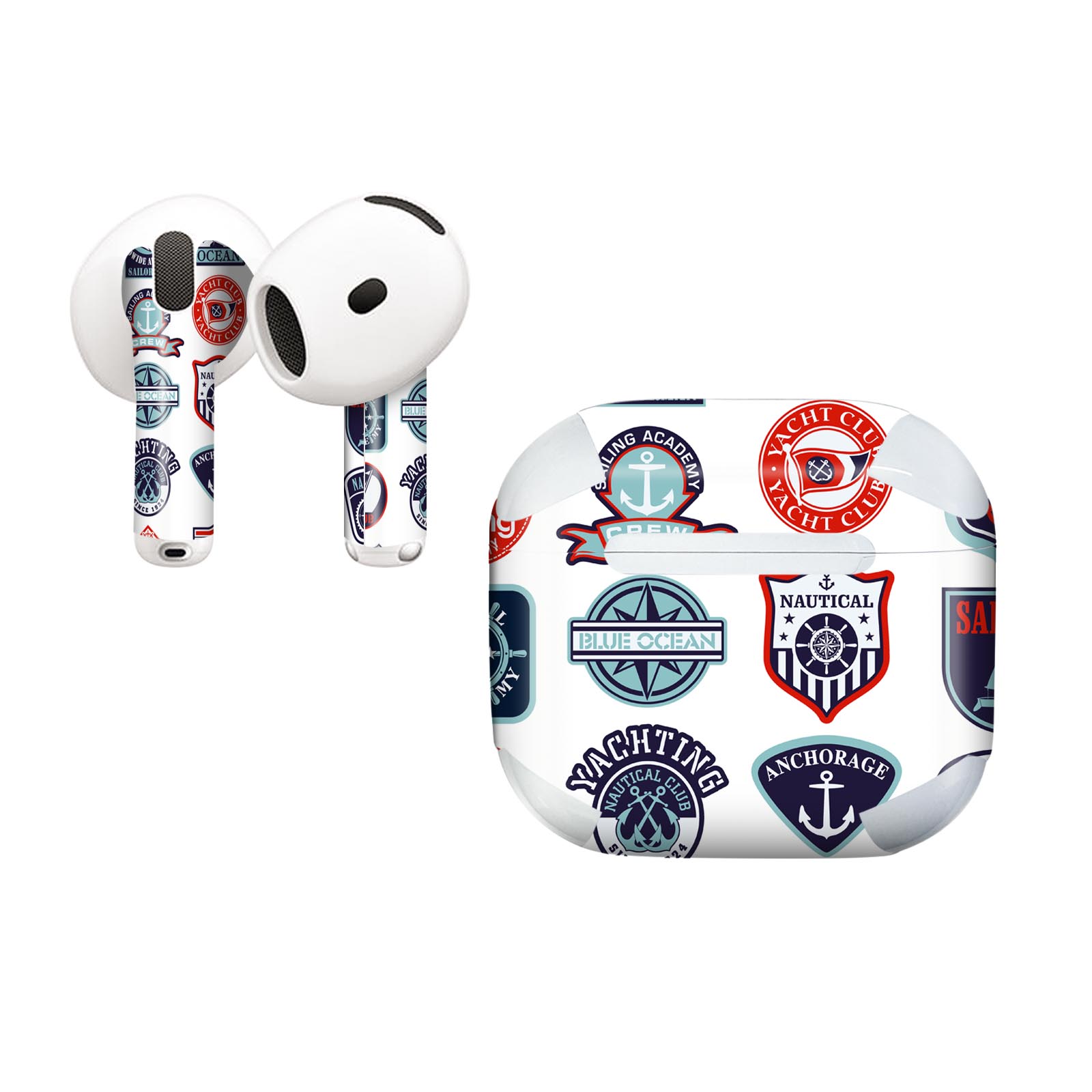 AirPods4 用 オシャレに着飾るデザインステッカー