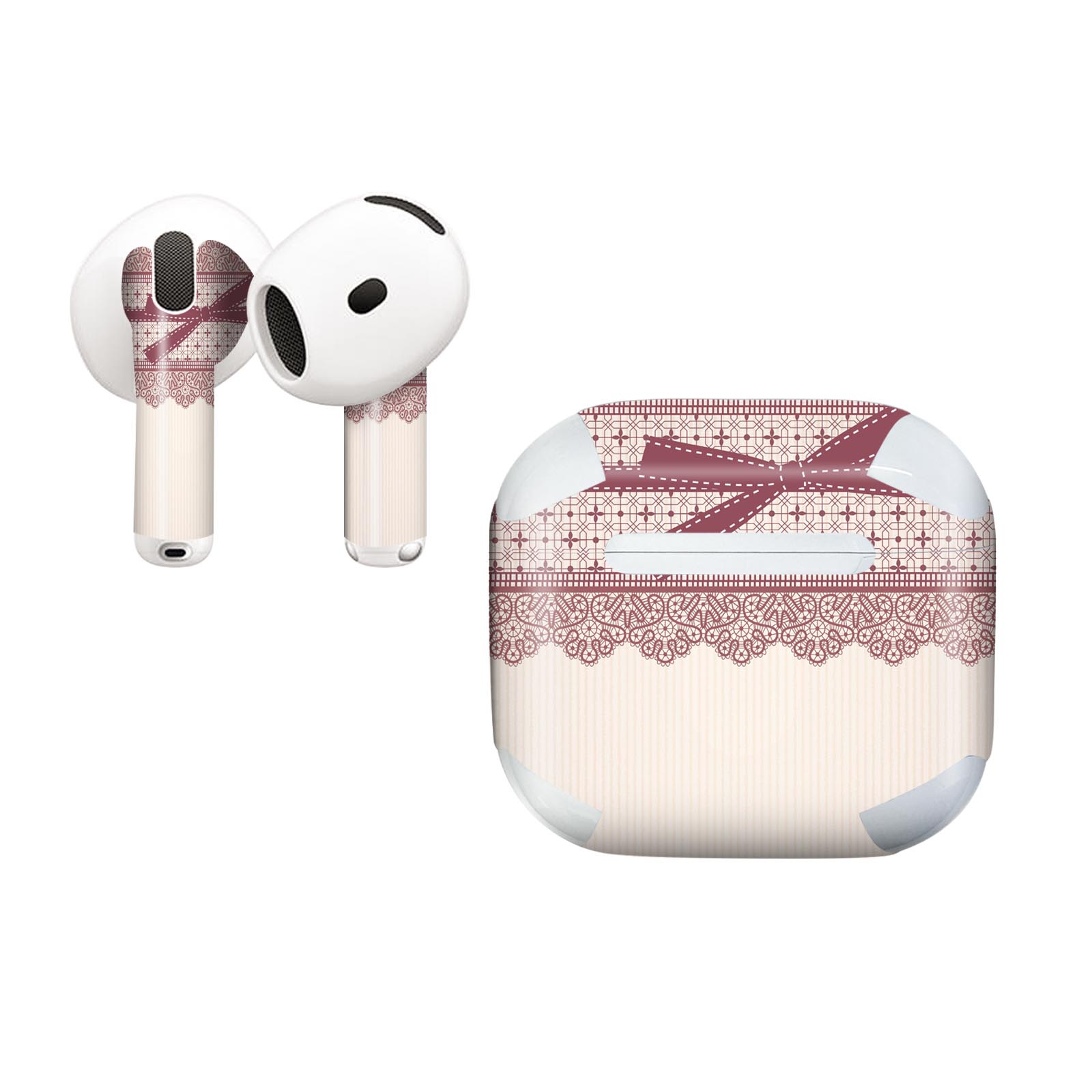 AirPods4 用 オシャレに着飾るデザインステッカー